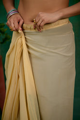 Buy Faux Georgette Multi Color Embroidered Ready to Wear Saree Online - Best Prices-RTW-1088